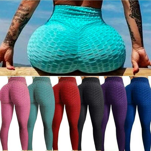 Set of 3 - Leggings Ruched Butt Shapewear Tights Yoga Pants