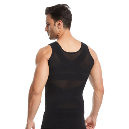 Men's Compression Shirt Slimming Body Shaper Vest