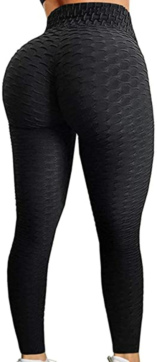 Set of 3 - Leggings Ruched Butt Shapewear Tights Yoga Pants