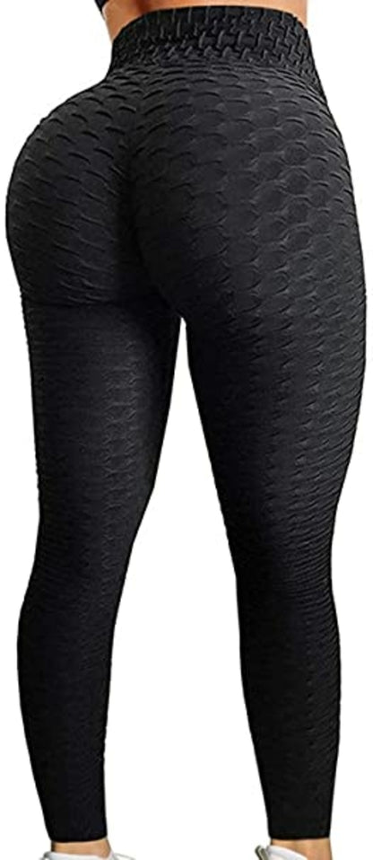 Set of 3 - Leggings Ruched Butt Shapewear Tights Yoga Pants