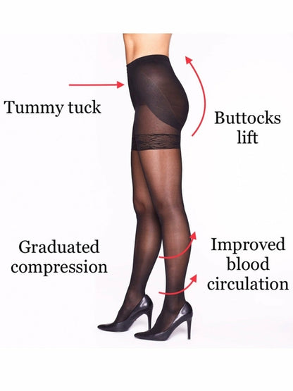 Hosetess Magic Lift shapewear support stockings