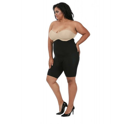 InstantFigure Hi-Waist Shorts Open Gusset Plus Size Shapewear WSH4211C